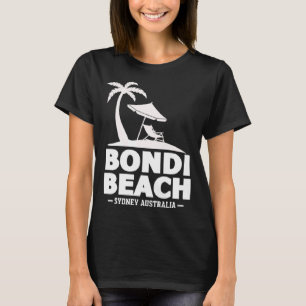 Beach Sydney Australia Summer Vacation Palm Trees T-Shirt