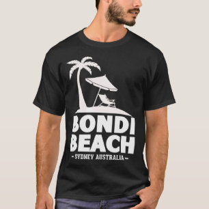 Beach Sydney Australia Summer Vacation Palm Trees T-Shirt