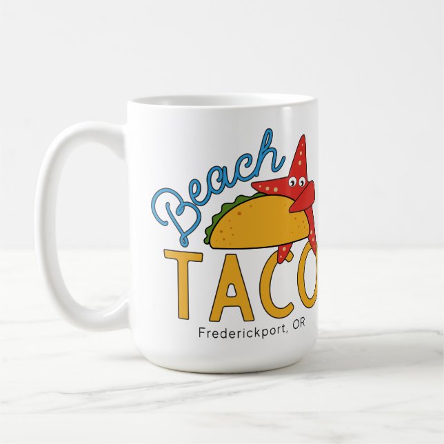 Beach Taco Coffee Cup (Left)