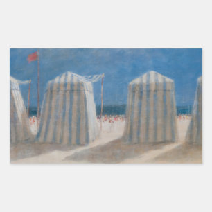 Beach Tents Brittany 2012 Rectangular Sticker