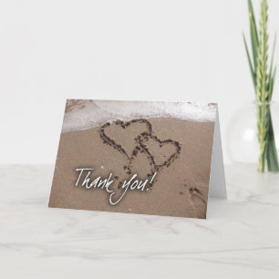 Beach thank you card