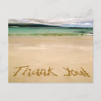 Beach "Thank You" Note Postcard-Send on Honeymoon! Postcard