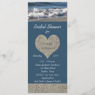 Beach Theme Bridal Shower Invitation