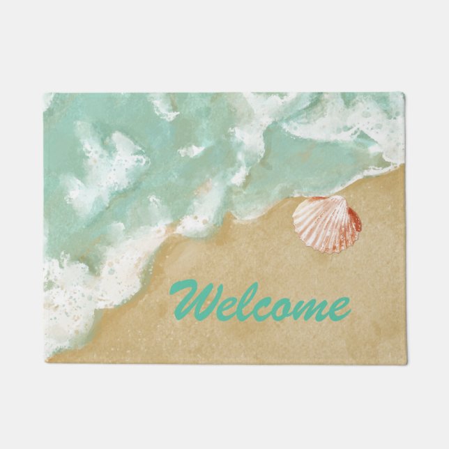 Beach Theme Door Mat (Front)
