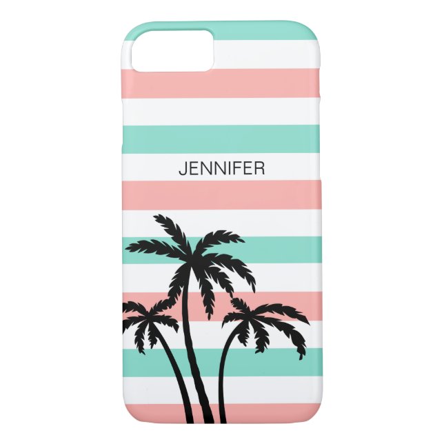 Beach Theme Name Drop Case-Mate iPhone Case (Back)