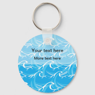Beach Theme Ocean Message Key chains