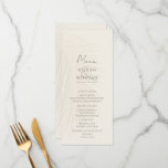 Beach Theme Palm Leaves Menu<br><div class="desc">Designed to coordinate with the products in our Elegant Beach Theme Palm Leaves Wedding Collection, this elegant and stylish menu features a simple palm leaf for an elegant desert design. The template text fields are pre-designed to allow you to personalise easily. Please check out the other items in this collection...</div>