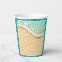 Beach Theme Paper Cups