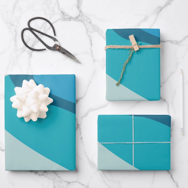 Beach Theme Party Wrapping Paper Sheet (Front)