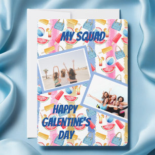 Beach Theme Photo Galentine's Day Card