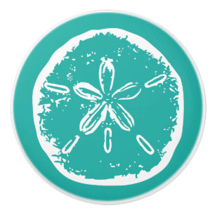 Beach theme sand dollar door and drawer pull knobs