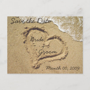 Beach Theme Save the Date postcards