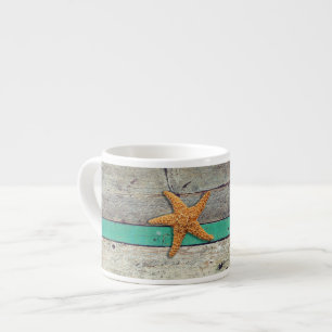 Beach Theme Starfish Wedding Rustic Espresso Cup