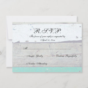 Beach Theme Starfish Wedding Rustic Invitation