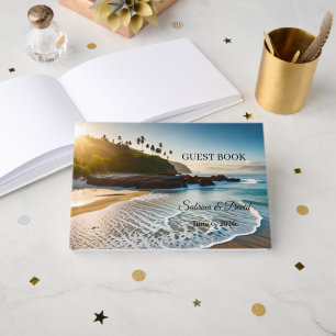 Beach Theme Wedding Guest Book