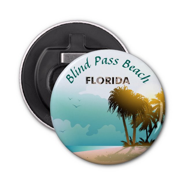 Beach Themed Bottle Opener (Front)