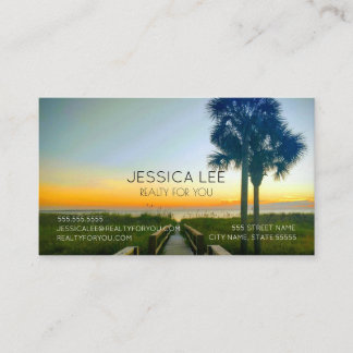 Beach Themed Business Cared Business Card