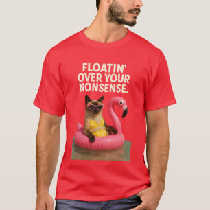 Beach themed for Siamese Cat Lovers T-Shirt