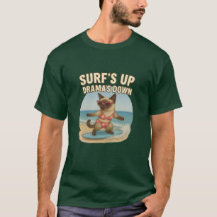 Beach themed for Siamese Cat Lovers T-Shirt