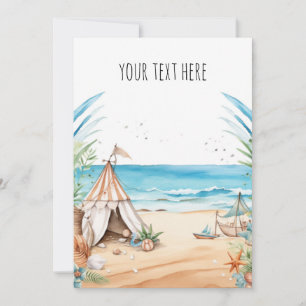 Beach Themed Invitation
