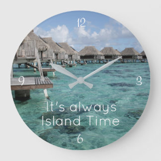 Beach Themed, Island Time Clock