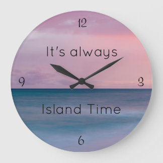 Beach Themed, Island Time Clock