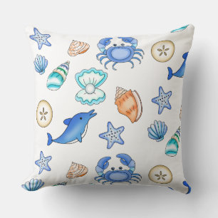 Beach Themed Oceanic Art Cushion