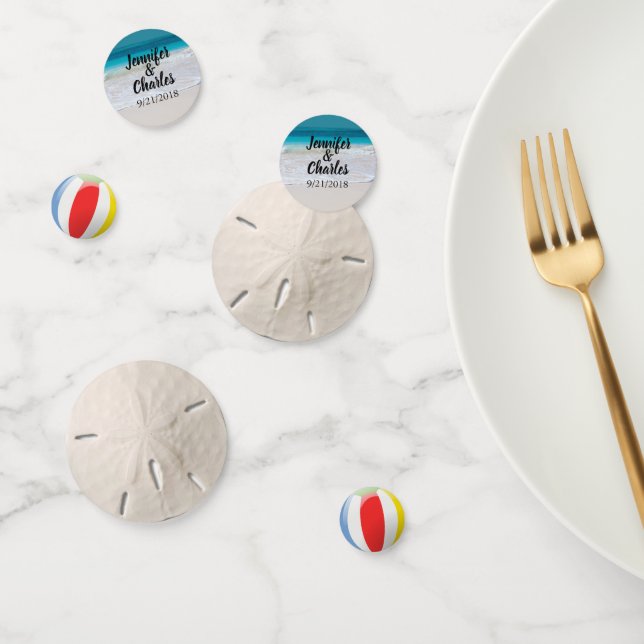Beach Themed Personalised Confetti (Group)