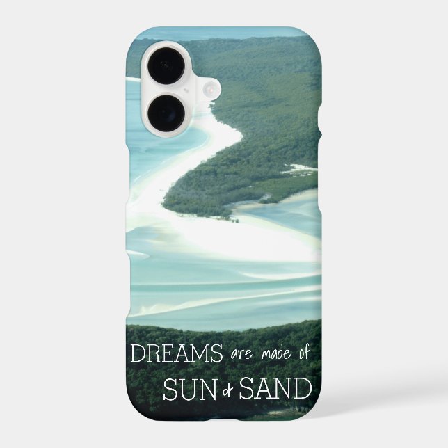 Beach Themed Phone Case with Ocean Background (Back)