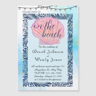 Beach-Themed Wedding Invitation