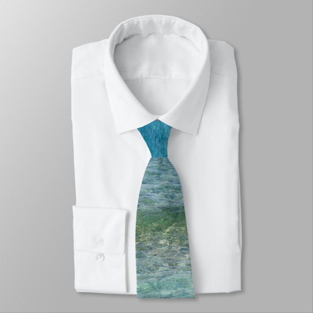 Beach Themed Wedding Ocean Groomsmen Surfer Yacht  Tie (Tied)