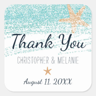 Beach themed Wedding Stickers - Favour Stickers