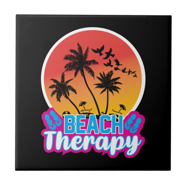 Beach Therapy-18920 Ceramic Tile (Front)