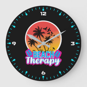 Beach Therapy-18920 Large Clock