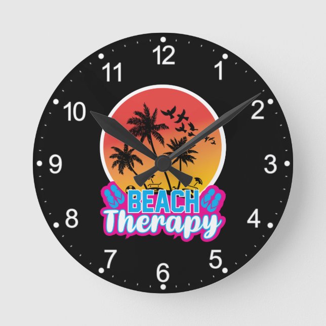 Beach Therapy-18920 Round Clock (Front)