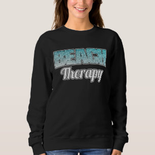 Beach Therapy Stylish Blue Ocean Water Ripple Desi Sweatshirt