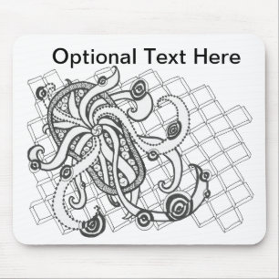 Beach Thong Swirls Mouse Pad