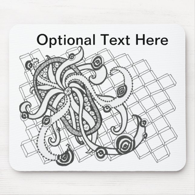 Beach Thong Swirls Mouse Pad (Front)