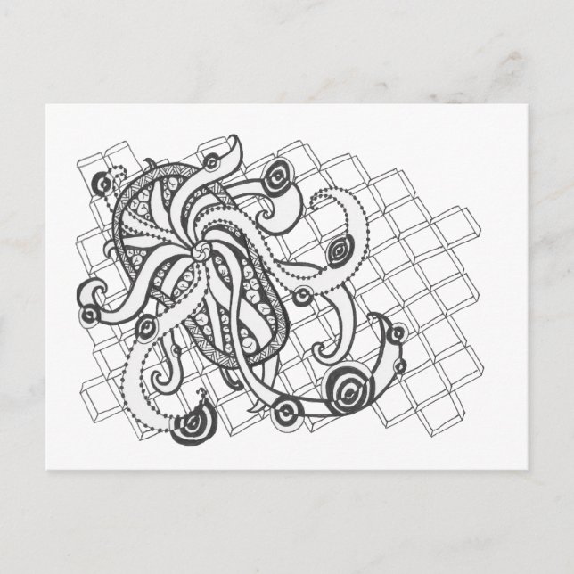 Beach Thong Swirls Postcard (Front)