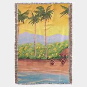 Beach throw blanket