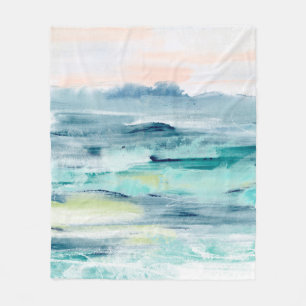 Beach Tides II Fleece Blanket