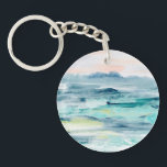 Beach Tides II Key Ring<br><div class="desc">Beach Tides II by June Erica Vess</div>