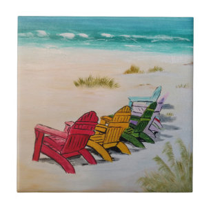 beach time ceramic tile