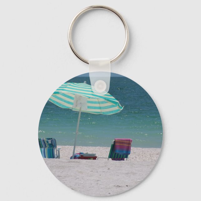 Beach time Is Near Key Ring (Front)