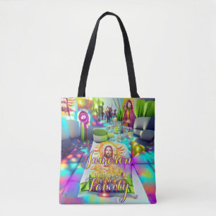 Beach Tote Bag Family Sand Welcome Balloons