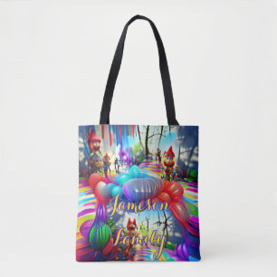 Beach Tote Bag Family Sand Welcome Balloons