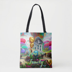 Beach Tote Bag Family Sand Welcome Balloons