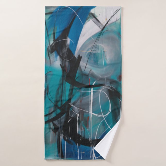 Beach towel abstract art (Bath Towel)