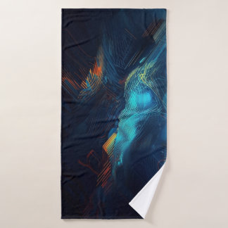 Beach towel abstract art