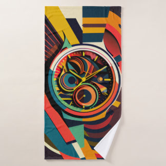 Beach towel abstract art